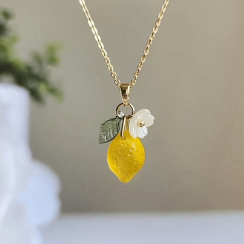 Resin Art Store - Collier avec pendentif en résine en