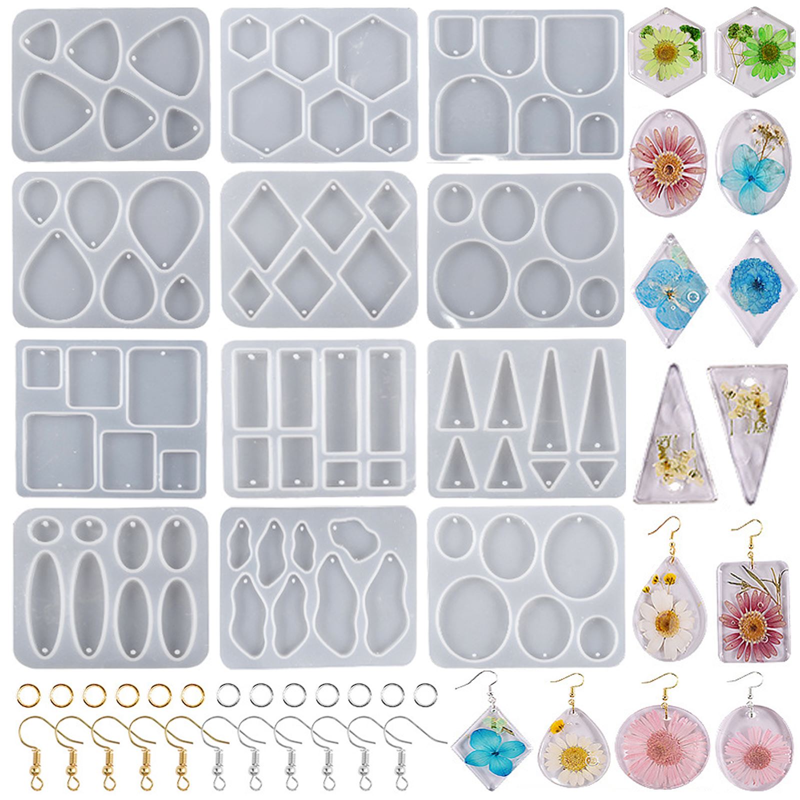 Uv Resin Clear Hard - Moule géométrique en Silicone pour pendentif