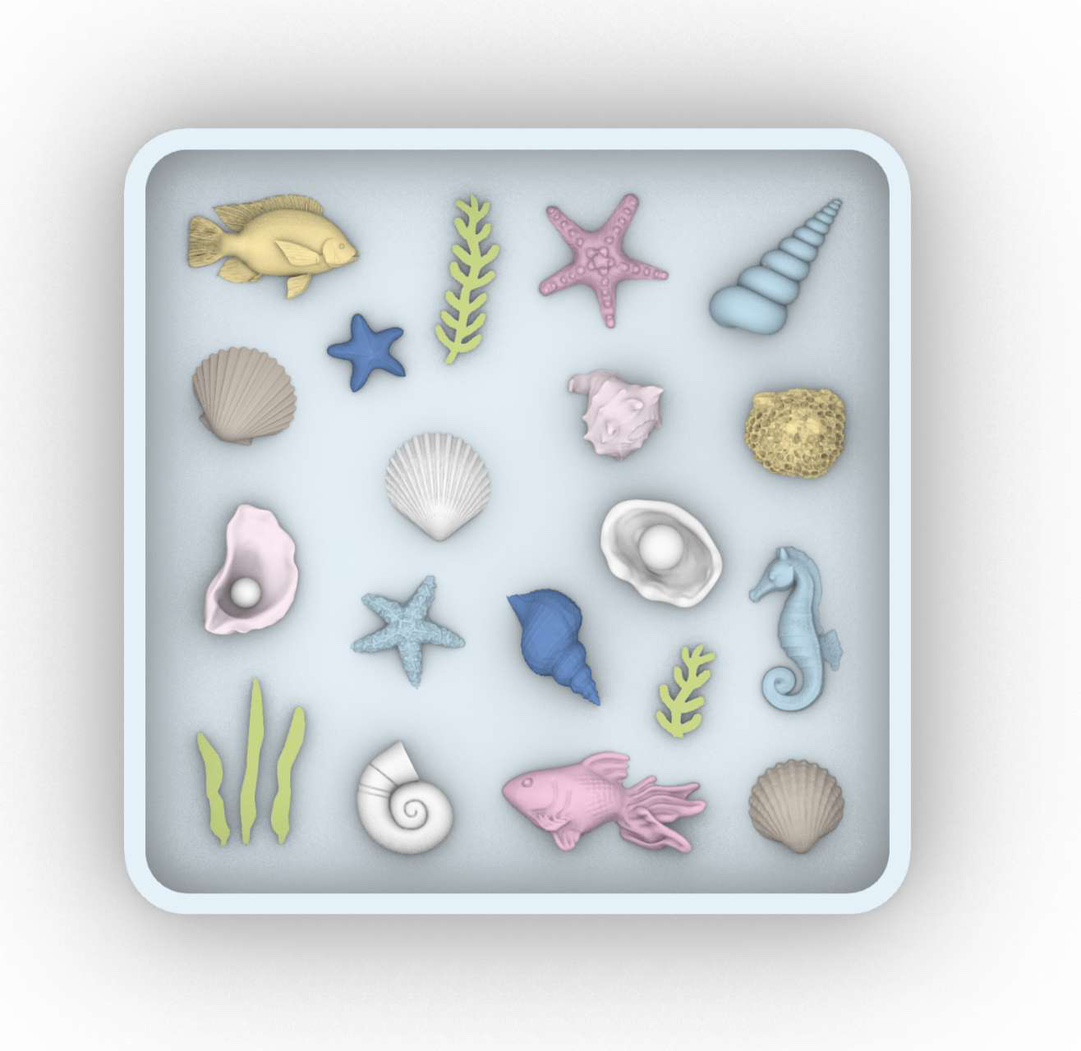 Resin Art Guide - Moule en silicone pour accessoires océaniques