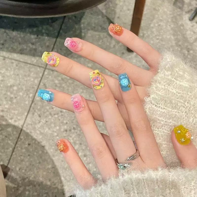 Resin Art Things - 100 mini-breloques en résine colorées en