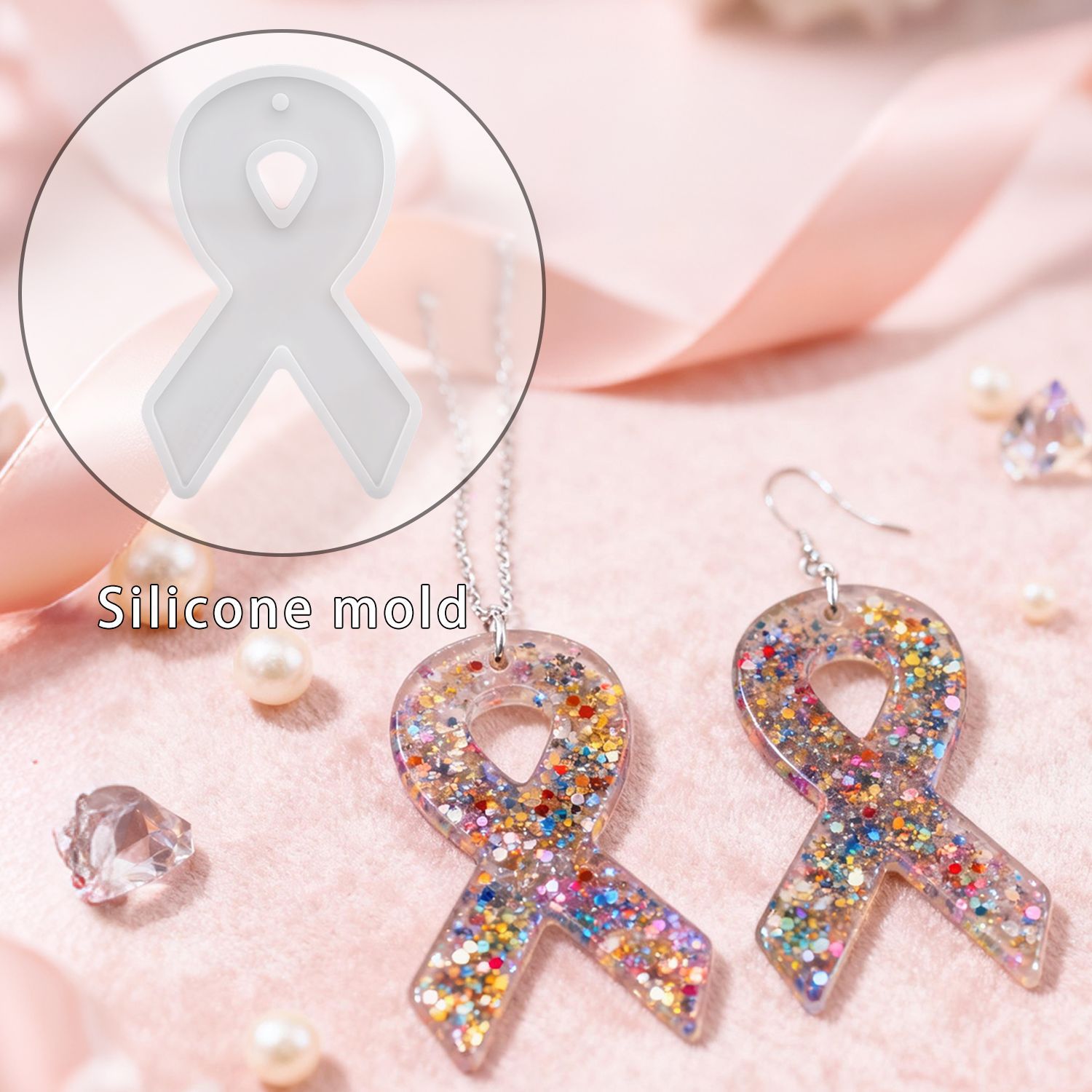 Resin Art Guide - Moules en résine pour boucles d'oreilles
