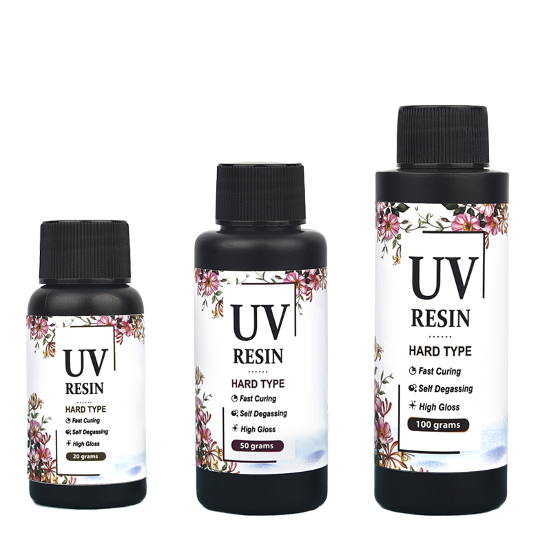Uv Resin Clear Hard - Colle UV en résine cristal 20g/50g/100g,
