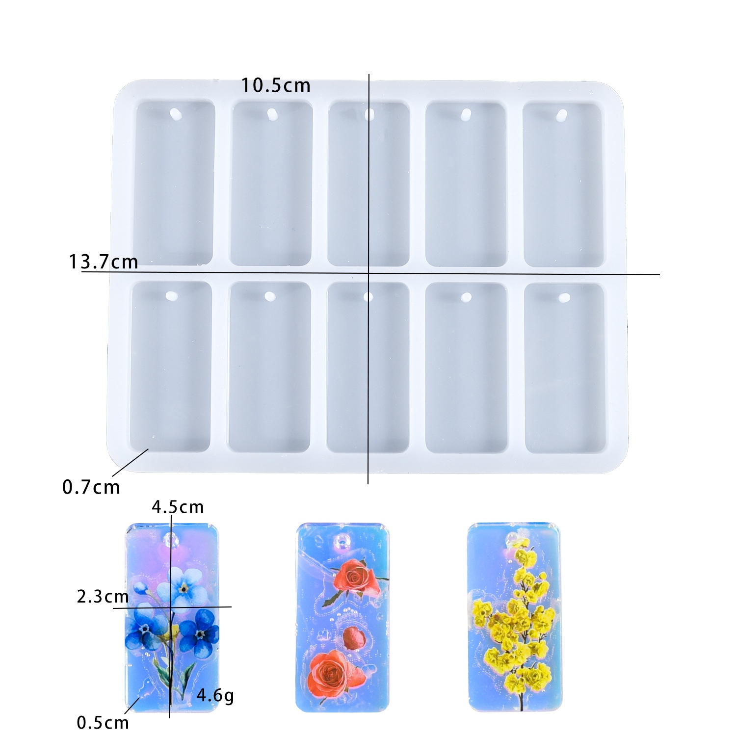 Resin Art Tools - Moule en silicone DIY pour pendentif
