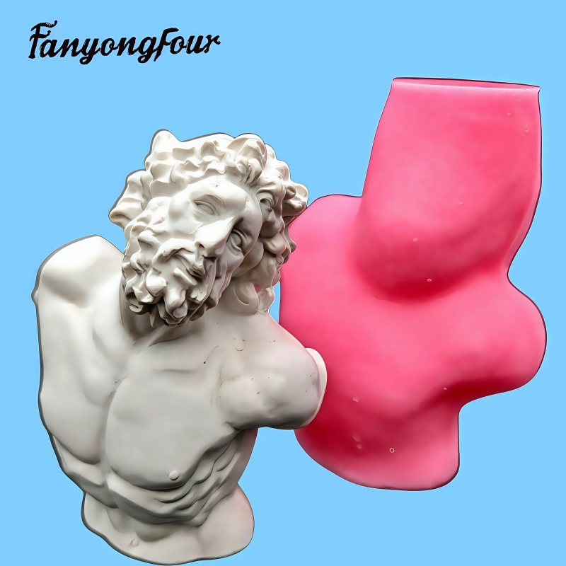 Resin Art Things - Laokong moule en silicone demi-corps, résine