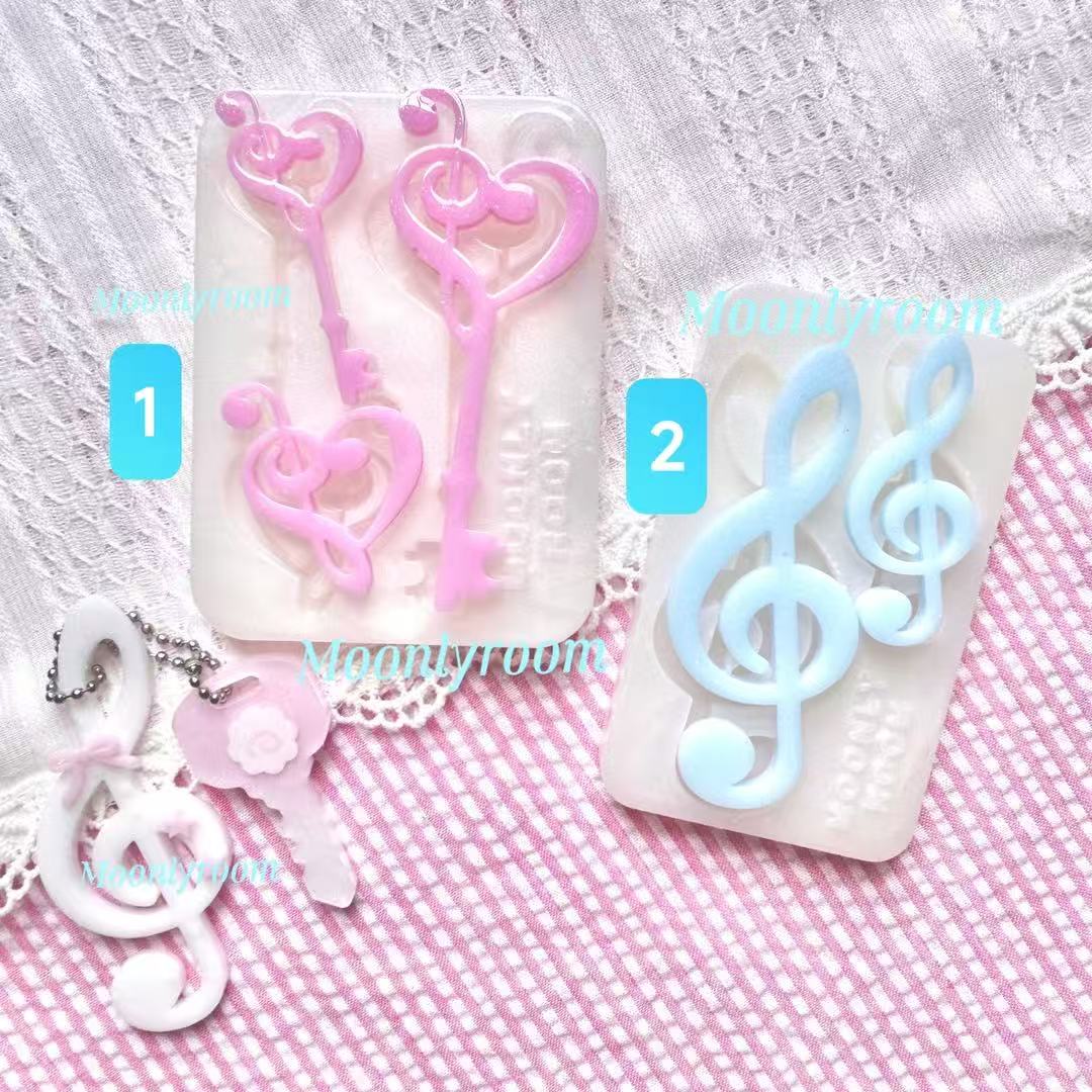 Resin Art Guide - Accessoires de notes musicales, moule de