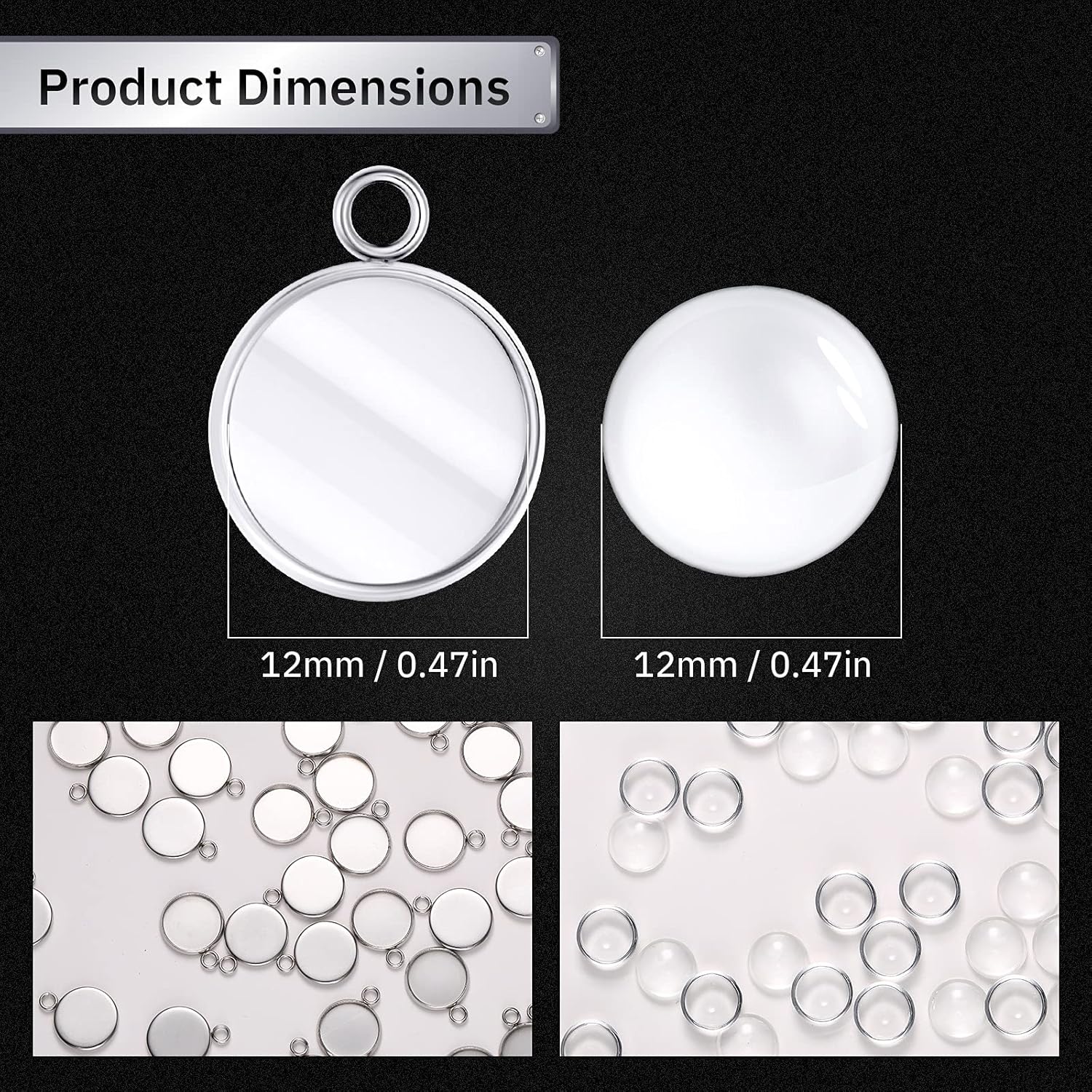 20 pièces en acier inoxydable  - Resin Art Store avis et prix