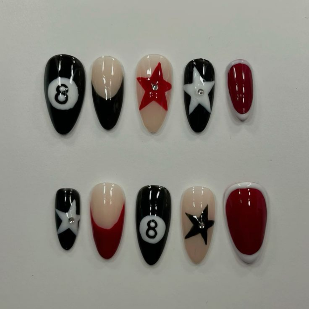 10 faux ongles press-on faits  - Resin Art Set avis et prix