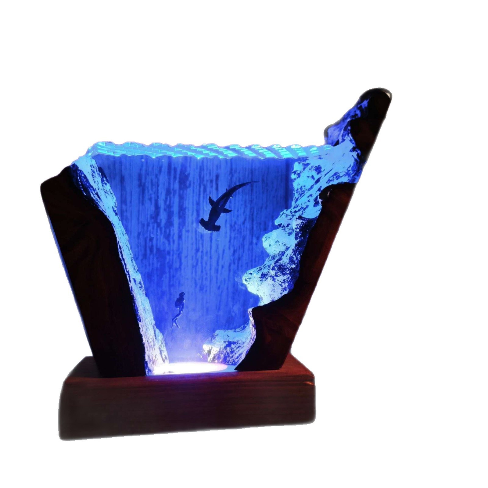 Ornement lumineux Requin Marte - Resin Art And Wood avis et prix