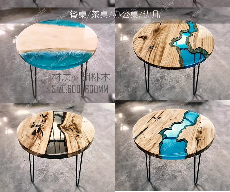 Table à manger artistique créa - Resin Art And Wood avis et prix