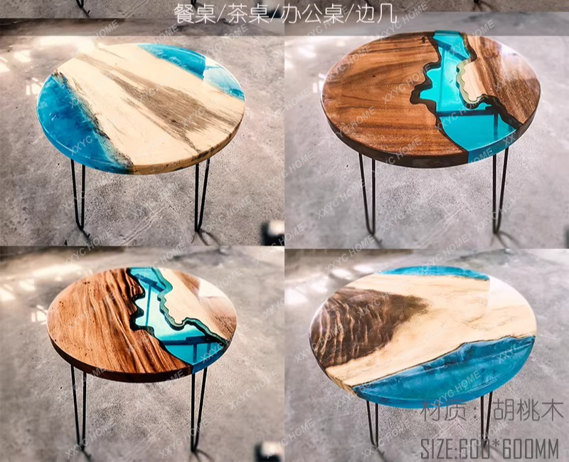 Table à manger artistique créa - Resin Art And Wood avis et prix