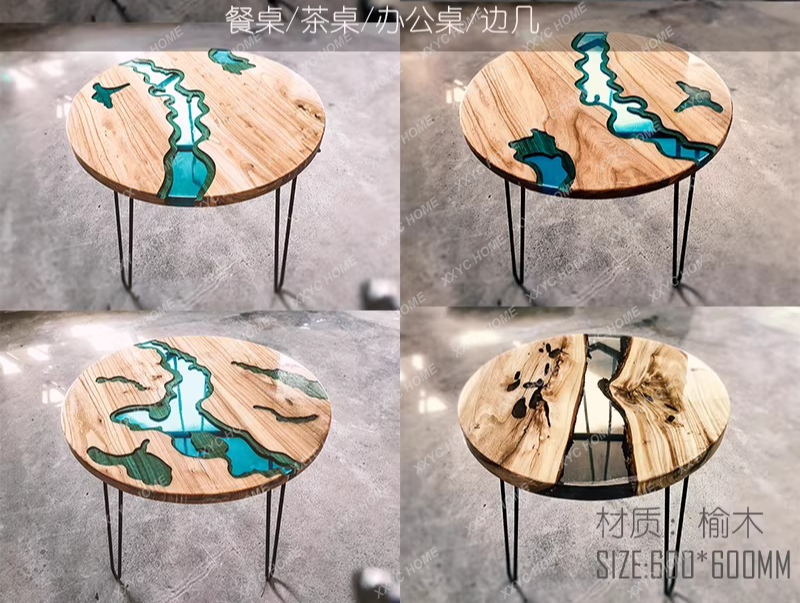 Table à manger artistique créa - Resin Art And Wood avis et prix