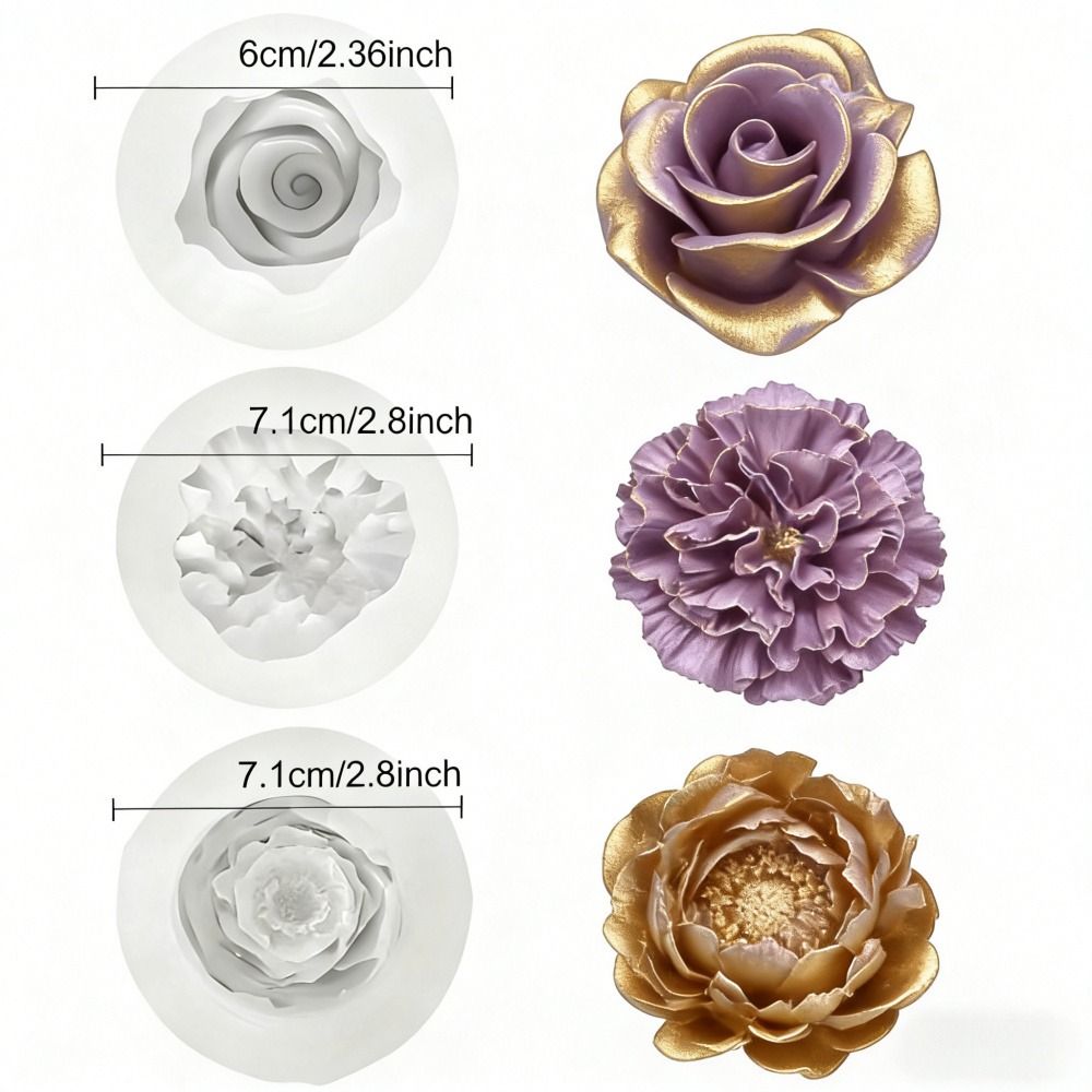 Moules en silicone 3 pièces po - Resin Art All avis et prix