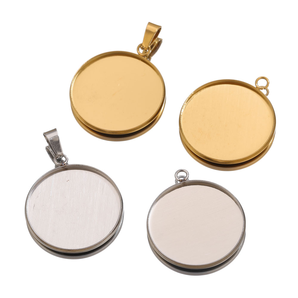 Pendentifs dorés en acier inox - Resin Art Store avis et prix