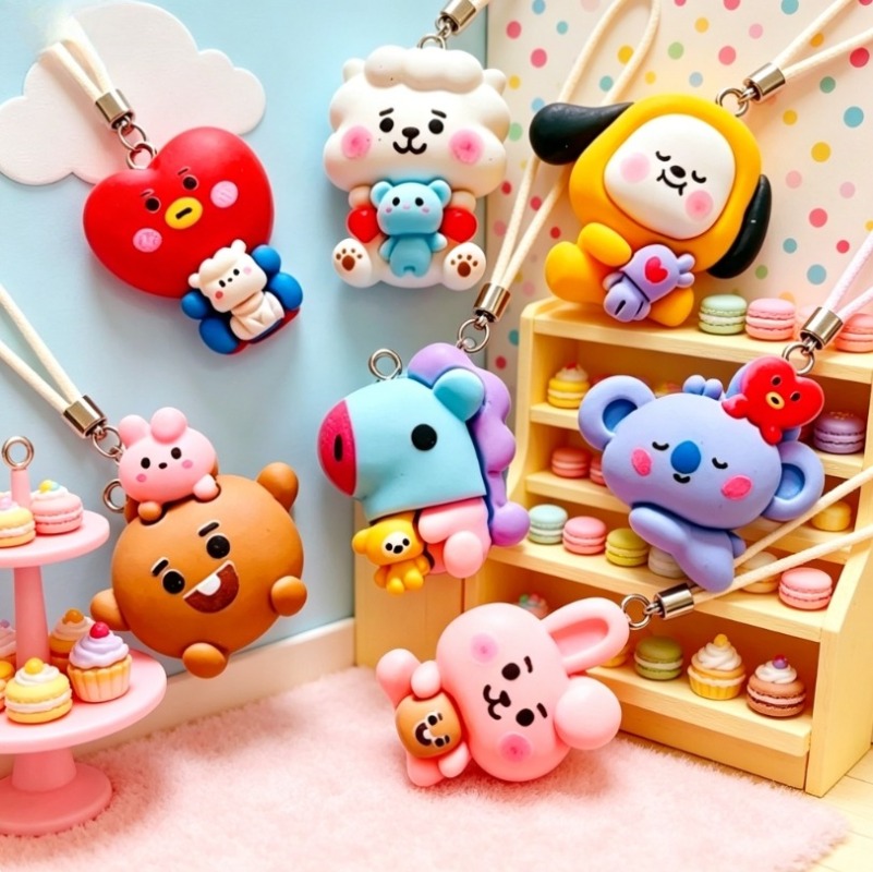 Breloques en résine BT21, 7 pi - Resin Art Store avis et prix